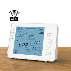 Monitor Inteligente de Calidad del Aire con WiFi, Medidor de CO2 Interior, Detector de Dióxido de Carbono para Dormitorio, Medidor de Temperatura y <span class=keywords><strong>Humedad</strong></span> - Product Image 1