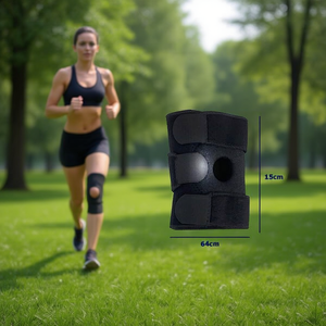 HB Sport <b>Knee</b> <b>Brace</b> 64cm x 15cm Adjustable <b>Support</b> For Joint Protection - Product Image 2