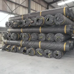 แผ่นกันซึมเรียบสีดำ ความหนา 0.25-3 มม. ผลิตจาก LDPE, LLDPE, HDPE สำหรับบ่อเลี้ยงปลาในทะเลสาบและบ่อเพาะเลี้ยงสัตว์น้ำ - Product Image 1