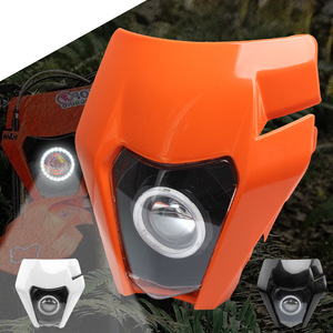 Faro de motocicleta ZUIQNG HL101-14 LED 12V de haz alto y bajo para motos todoterreno, blanco, negro, naranja - Product Image 5