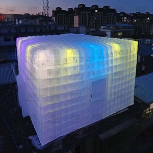 Outdoor Event Party Photo Booth Wedding LED <b>Lighted</b> Waterproof Inflatable <b>Cube</b> Tent With Air Pump for Rental Inflatable Tent Inf - Product Image 5