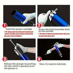 Pistolet à graisse manuel pour véhicules, outil de pompe à huile de lubrification manuelle pour voitures, camions, 400CC - Product Image 5