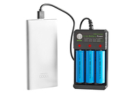 Chargeur de batterie au Lithium USB Li-ion, avec 3 fentes pour 18650/16340/14500 3.7V, RCR123
