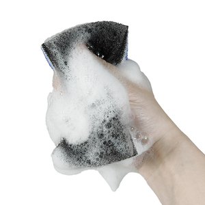 Éponge à récurer triple couche antibactérienne, forte capacité de dégraissage, en coton filtrant réutilisable pour la vaisselle de cuisine - Product Image 5