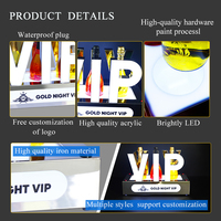 Bar discothèque coloré rvb créatif en acier inoxydable Laser VIP vin présentoir porte-bouteille présentateur Glorifier licence d'alcool