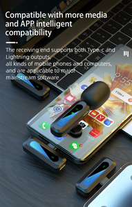 Micrófono Inalámbrico Syncmic SX3 2.4G, Micrófono de Solapa <span class=keywords><strong>con</strong></span> Monitoreo de Latencia Cero, Micrófono para Teléfono para Vlog Tiktok, Micrófonos Inalámbricos - Product Image 5