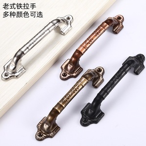 Poignée de meuble en fer antique européen, 6 pouces, bronze, style barre, durable - Product Image 1