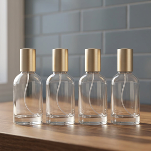 Flacon de parfum en verre écologique à col vissé facile à ouvrir, portable, 30ML 50ML 100ML, flacon vide de laboratoire, sérigraphie, 100 pièces - Product Image 3