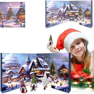 Calendario de Adviento de Navidad con Figuras de Enanos 2024, Impresión Digital, Figuras Metálicas, Uso en Interiores, Regalo para Adolescentes, Decoraciones - Product Image 1
