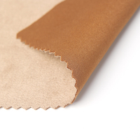 Tissu en faux daim 100% polyester avec envers en tricot fin pour chaussures, sacs et revêtements de canapé
