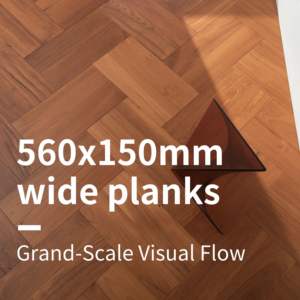 Suelo de madera de teca birmana sólida con patrón de espiga moderno, diseño Interior de lujo para sala de estar, <span class=keywords><strong>parque</strong></span>, - Product Image 3