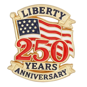Pin <span class=keywords><strong>de</strong></span> Solapa Conmemorativo Personalizado del 250 Aniversario del Día <span class=keywords><strong>de</strong></span> la Independencia <span class=keywords><strong>de</strong></span> EE. UU., con Diseño <span class=keywords><strong>de</strong></span> <span class=keywords><strong>Libertad</strong></span>, Patriotismo y Souvenir, en Esmalte Duro y Suave - Product Image 4