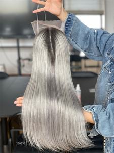 วิกผม100% แท้ขนาด5*5มีลูกไม้ด้านหน้า8*8วิกผมขนาดนอตเดี่ยวทำจากผมมนุษย์แท้สำหรับท็อปเปอร์ - Product Image 2