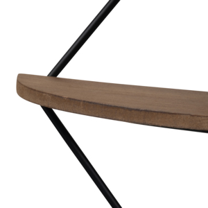 Mensola da parete Diamond con struttura in legno e metallo, organizer a 3 livelli per riporre libri e decorazioni per la casa - Product Image 4