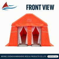 Abri Gonflable Deux Pièces Tente Automatique Toutes Saisons pour 5 à 6 Personnes Résistante aux UV, Coupe-Vent et Imperméable pour la Décontamination