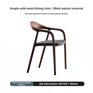 Sedia Sati Sfaction di Alta Qualità con Schienale Arrotondato, Lavorazione a Mortasa e Tenone, Seduta <span class=keywords><strong>per</strong></span> <span class=keywords><strong>Sala</strong></span> <span class=keywords><strong>da</strong></span> <span class=keywords><strong>Pranzo</strong></span> - Product Image 6