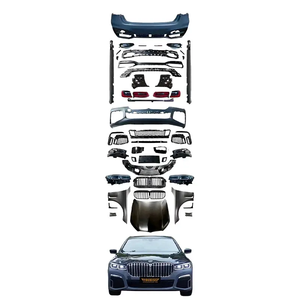 Ukiss parachoques de coche para 2016 a <span class=keywords><strong>2018</strong></span> <span class=keywords><strong>BMW</strong></span> <span class=keywords><strong>7</strong></span> Series G11/G12 actualización 19-22 G11/G12 M760 Kit de carrocería con capó Fender Grille faro - Product Image 1