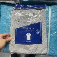 TS001 T-Shirt Unisexe Homme Femme Grande Taille Doux au Toucher en Polyester, Pack de 3 Pièces Blanc Uni COULEURS ASSORTIES
