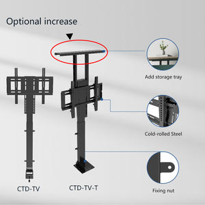 Sistema automático de elevación de gabinete de TV oculto eléctrico con control remoto Elevador de TV desplegable motorizado - Product Image 3