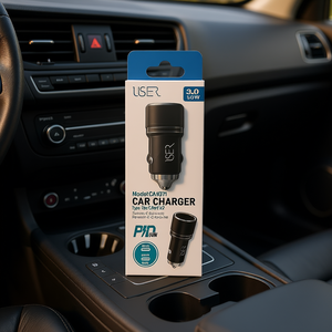 Cargador de Coche con Puerto Tipo C X2, Carga Rápida PD de 50W para Dispositivos Móviles - Product Image 3