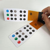 Keyboard Membran dengan Overlay Grafis Sirkuit FPC Pitch 2.54mm dan Casing Plastik