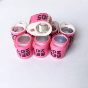 Zwarte Kleur Speciaal Ovaal Aluminium Met Plastic Ringduivenring Met Gat, Ingebracht In Elektronische Chip // */ - Product Image 5