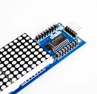 MAX7219 Modul Tampilan LED Matriks Titik 32X8 4 In 1 Antarmuka 5Pin Papan Tampilan Matriks LED Dapat Disusun Bertingkat