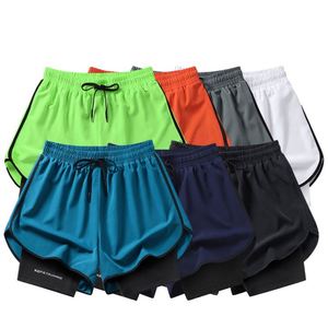Pantalones Cortos Deportivos de Secado Rápido para Hombre, Diseño de 3 Puntos, Antideslumbrantes, Doble Capa, Transpirables, para Maratón, Atletismo y Deportes de Pista - Product Image 2