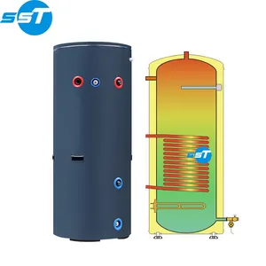 غلاية تخزين خزان المياه الساخنة SST الأكثر مبيعًا من الفولاذ المقاوم للصدأ مع نظام يعمل بالغاز