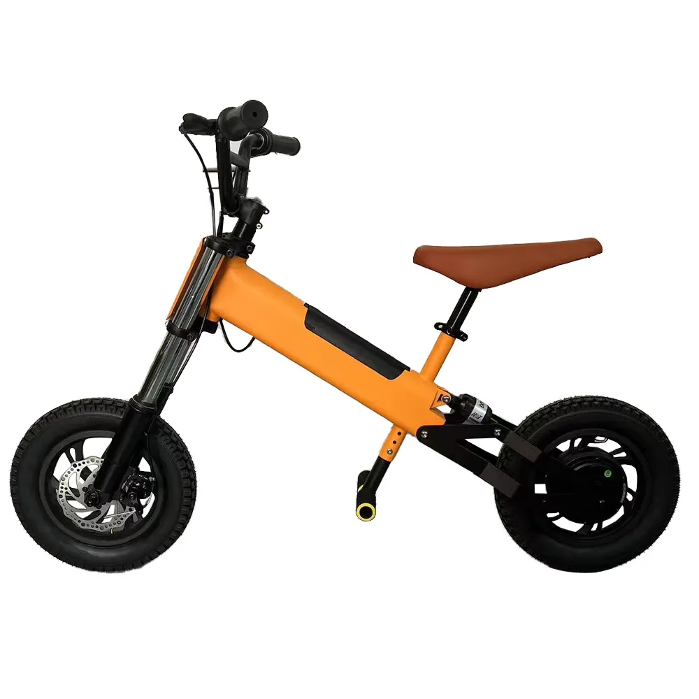 EU/UK warehouse In Stock    Fat Tire Electric Bike 12inch 200W 24V electric bikes bicycles mini e-bikes kids electric city bike