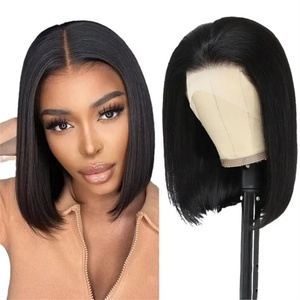 Peluca <span class=keywords><strong>de</strong></span> <span class=keywords><strong>Cabello</strong></span> Humano Remy Brasileño Liso con Encaje HD 13*4, Densidad 200% Súper Gruesa, para Mujeres Negras - Product Image 3