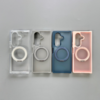 Funda Plegable Moderna JOYPORODO B486 con Soporte para Teléfono, para Samsung Z Flip Fold 8, Funda Transparente Resistente a Golpes para Motorola