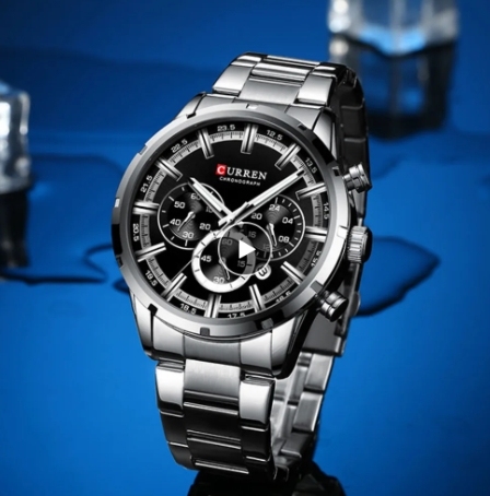 CURREN 8355 Men's Quartz Movement Watch Reloj Relogio Stainless Steel Strap Luxury Fashion Brand Chronograph Men Watch for Gift