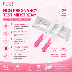 Bandelettes de test d'ovulation LH urinaire en gros, certifiées CE, conformes à la réglementation CLIA, <span class=keywords><strong>prix</strong></span> usine CIBIO - Product Image 4