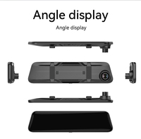 Caméra de tableau de bord 12 ''avec Carplay sans fil et Android Auto HD IPS écran tactile miroir de voiture DVR BT AI Voice WDR Vision nocturne
