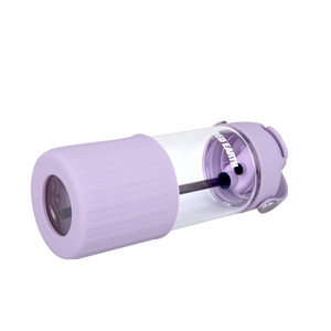 Infusor de té con logotipo personalizado, botella de vidrio de borosilicato de pajita con manga de silicona, flujo de agua potable directo para regalos de empresa - Product Image 6