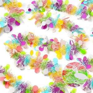Guirlandes torsadées en tinsel HLC de 2 m x 9 m de large, couleur macaron, pour décorations de fête printanière et de jardin - Product Image 6
