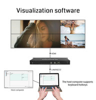 7680X4320 60Hz 1HDMI in 6HDMI Out 64G Local Memory Multi-protocol Control for Event Stage Display Magic Splicing Processor CE