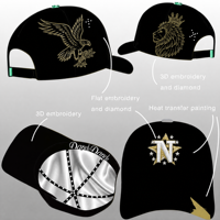 Casquette de baseball haut de gamme avec broderie 3D haute densité, casquette structurée avec logo personnalisé, certifiée 5 étoiles, pour les propriétaires de marques