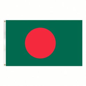 Drapeau national du Bangladesh en polyester 3x5FT à prix abordable avec deux œillets - Product Image 1