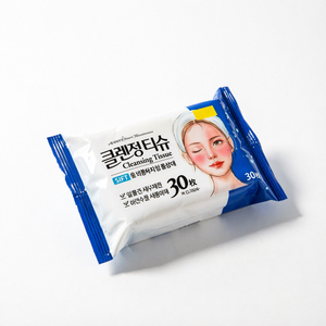 กระดาษเช็ดทำความสะอาด 30 แผ่น สูตร K Beauty สำหรับเช็ดเครื่องสำอาง ทุกสภาพผิว - Product Image 1