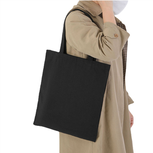 Sac fourre-tout en toile de coton écologique avec logo imprimé personnalisé de taille moyenne à extra grande sac fourre-tout <span class=keywords><strong>naturel</strong></span> à bas prix avec poignée en corde - Product Image 2