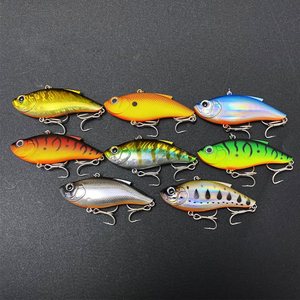 Leurres de pêche artificiels vibrants sans queue avec bille d'acier intégrée pour la pêche en mer, la traîne et la pêche au lancer – Leurre dur coulant Vib - Product Image 3