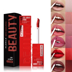 Multi Colors Long Lasting Matte Velvet <b>Lip</b> <b>Gloss</b> Brightening Tint Waterproof Non-stick Cup <b>Lip</b> <b>Gloss</b> for Women Girls - Product Image 1