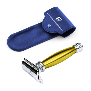 Rasoir de sécurité écologique et réutilisable à double tranchant pour hommes et femmes Poignée chromée compatible avec toutes les lames DE standard - Product Image 5