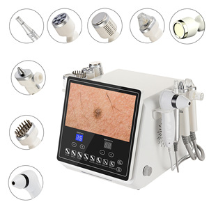 Appareil de microdermabrasion 8 en 1, machine de rajeunissement du visage, jet d'oxygène, analyseur de peau, appareil de détection de la peau, appareil de nettoyage avec support - Product Image 3