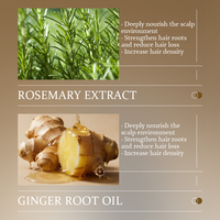 Serum Rambut Herbal Alami Organik KORMESIC 30ml OEM Grosir Label Pribadi Kustom Esens Rambut Jahe