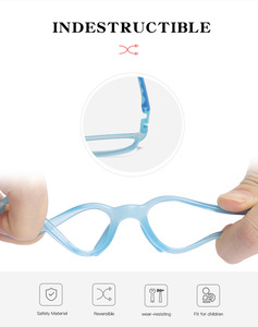 Venta caliente de alta calidad Ce gafas de luz óptica Marco de gafas niños niñas gel de sílice y Marco de gafas TR - Product Image 2