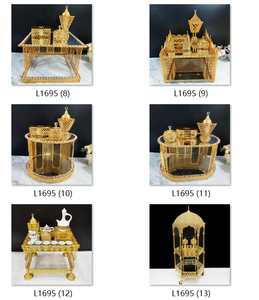 Kahve ve Çay Seti Dekoratif Metal Etiyopya Orta Doğu Kahve Sehpası Lüks Ev Avrupa Tarzı Metal Süs - Product Image 2