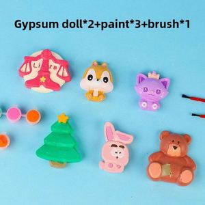 Diy Doll Graffiti Painted Plaster Model Car Decor <b>Creative</b> Handmade <b>Gift</b> Children - Product Image 5